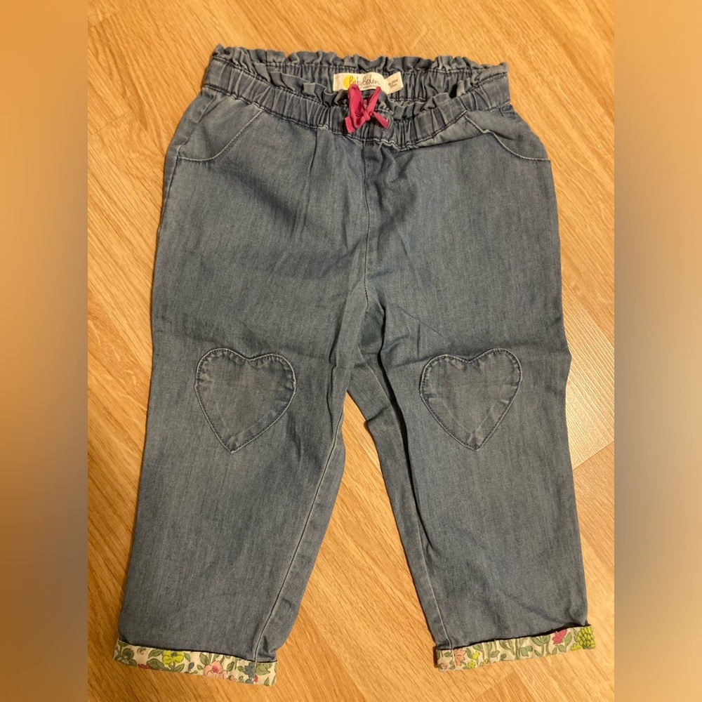 Baby Boden Chambray Pull-on Pants - size 18-24 months